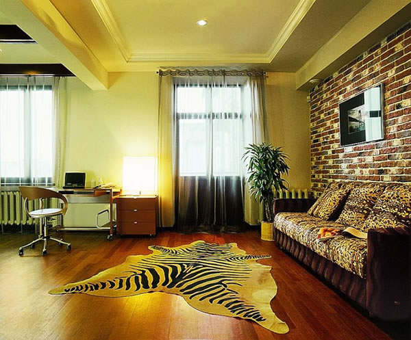 Интерьер гостиной в стиле фьюжн