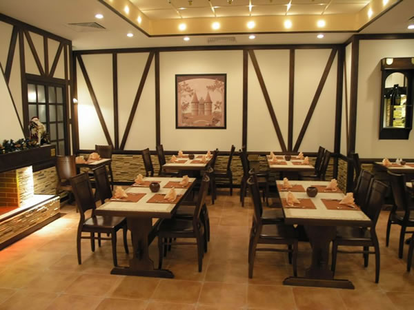 Отделка кафе в стиле фахверк