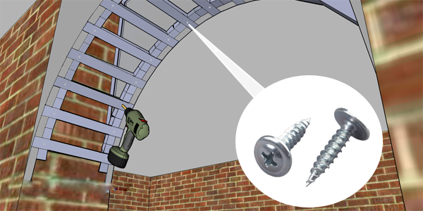 Готовим каркас под арку