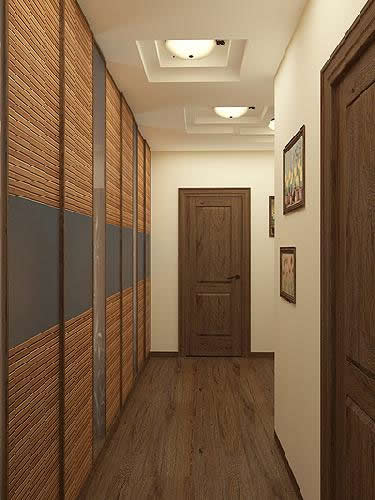 Бамбуковое напольное покрытие на стене