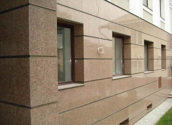 Облицовка фасада керамогранитными плитами