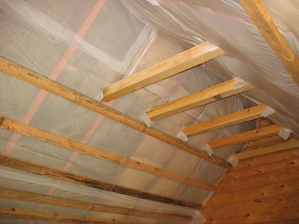 Утеплённые скаты крыши