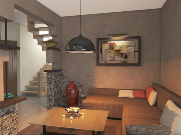 Отделка стен декоративной штукатуркой