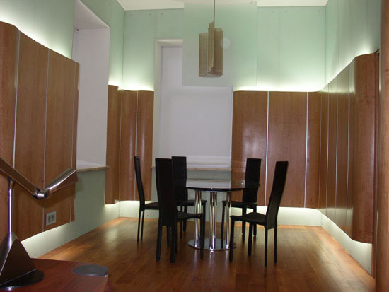 Отделка стен ламинированным ДСП