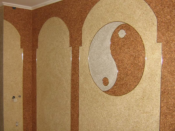 Отделка стен текстильным покрытием