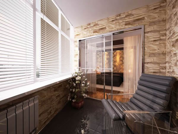 Отделка террасы декоративным камнем