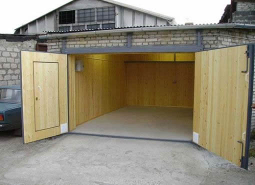 Отделка гаража вагонкой