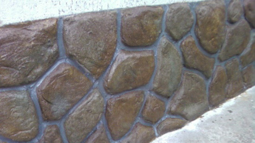 Установка искусственного камня