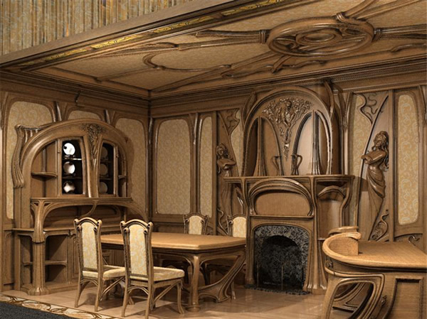 Интерьер дома в стиле модерн