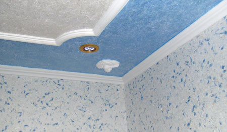 Отделка помещения при помощи жидких обоев