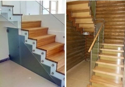 Пример деревянных ступеней