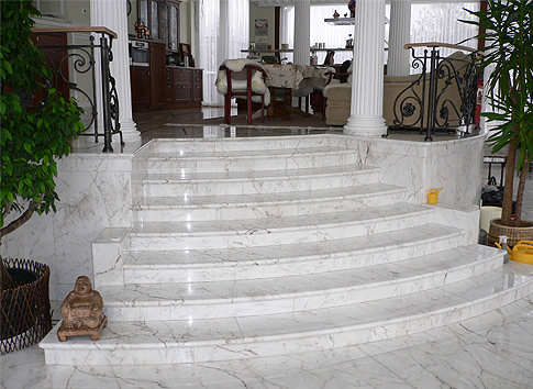 Пример мраморной отделки