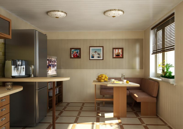 ПВХ-сайдинг в отделке кухни