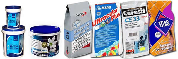 Различные виды заполнителей швов