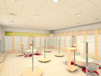 Размещение торгового оборудования на маленькой площади магазина