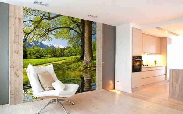 Фотообои в дачном доме