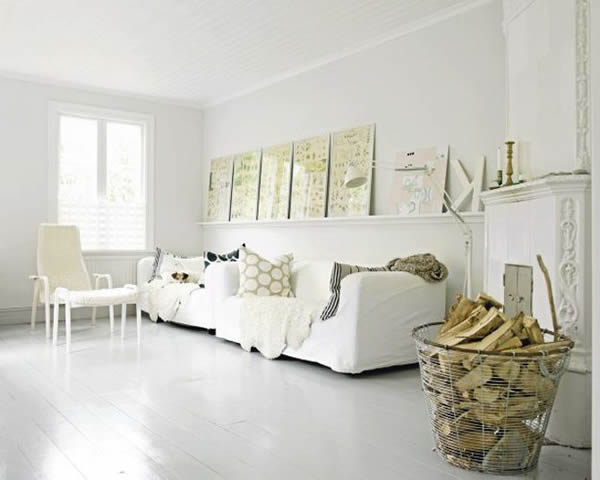 Стиль модерн и паркет беленый дуб