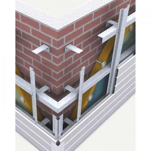 Схема обшивки утепляемого фасада