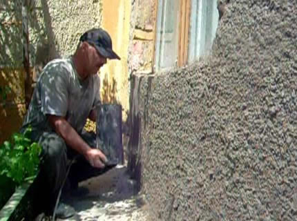 Наносим раствор на плоскость