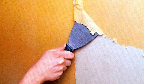 Снимаем прежнее покрытие