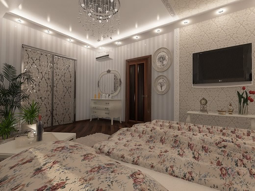 Современная классика в отделке спальни