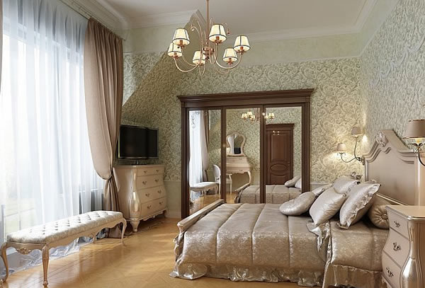 Спальня в стиле арт-деко