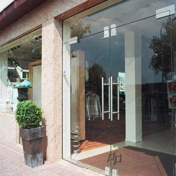 Стеклянные входные двери