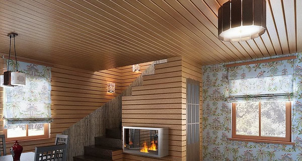 Стены, обшитые планкеном с зазором