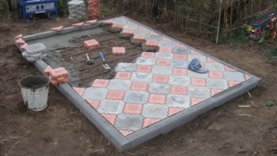 Тротуарная плитка в качестве отделочного материала