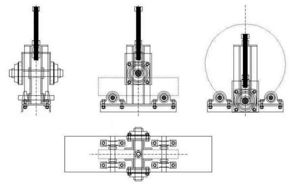 Чертеж профильного трубогиба