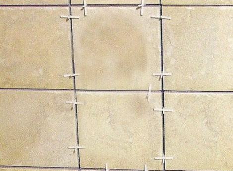 Установка крестиков из пластика