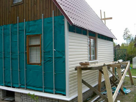 Установка металлического каркаса