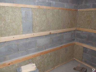 Установка утеплителя