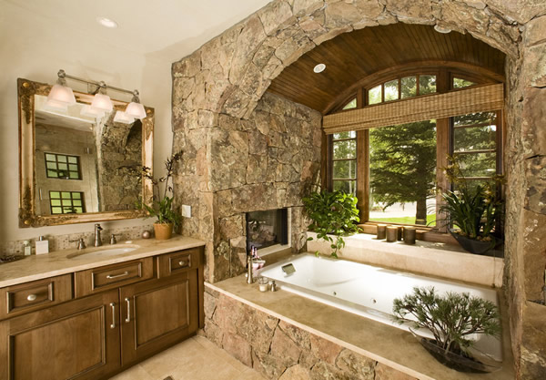 Ванна в оконной нише