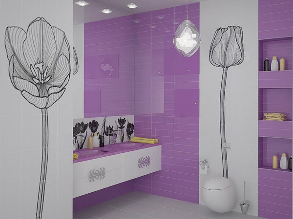 Ванная комната в стиле хай-тек