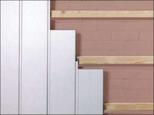 Крепление панелей на каркас