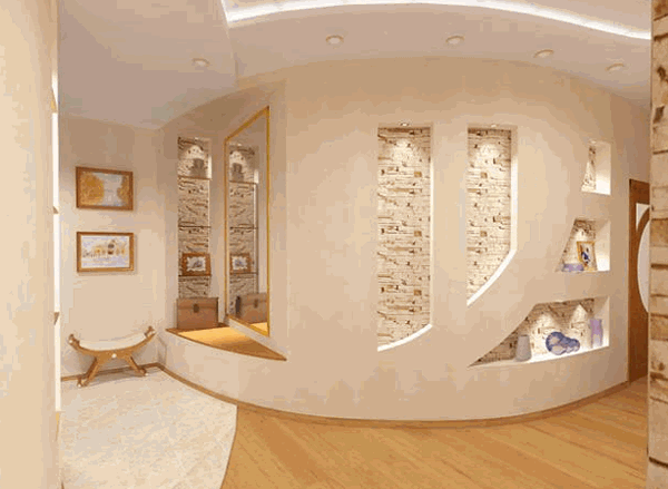 Гипсокартон в интерьере