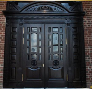 Входные щитовые комбинированные двери