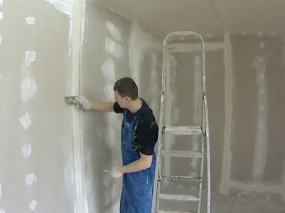 Выполняем шпаклевку